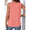 Summer Solid Color V-neck Sleeveless Top for Women Casual Loose Vest for Women Vest