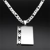 Muslim Arabic Quran Islam Arab Pendant Necklace for Women Men Stainless Steel Silver Color Religion Necklaces Jewelry Gift N7439