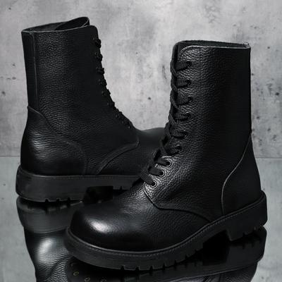Tactical Boots, Rubber Non-slip Special Forces Combat Boots, Military Fan Boots, Leather Martin Boots