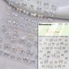 5D Sparkle Clear Diamonds Colorful Thin Little Bow Tie Bowknot Adhesive Nail Art Stickers Decals Manicure Ornaments Suppliers