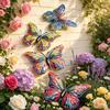 4 Pcs Metal Butterfly Wall Decor Multifunctional Hanging Decoration Butterfly Wall Hanging Balcony