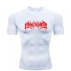 Abbigliamento Fitness Estivo Felpa a Compressione Manica Corta Uomo Corsa Asciugatura Rapida Top Palestra Allenamento Bodybuilding Maglietta