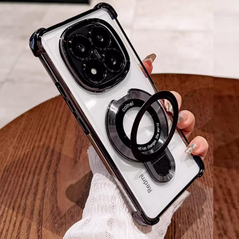 Magnetic Magsafe Bracket Shockproof Case For Xiaomi POCO X7 Pro M7 F7 C85 X6 X5 F6 F3 M6 Pro C65 C75 C71 Stand Holder Cover