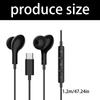 Microphone Type C Earphones with Advanced Clear Voice Technology for Professional Calls and Lightweight Comfort