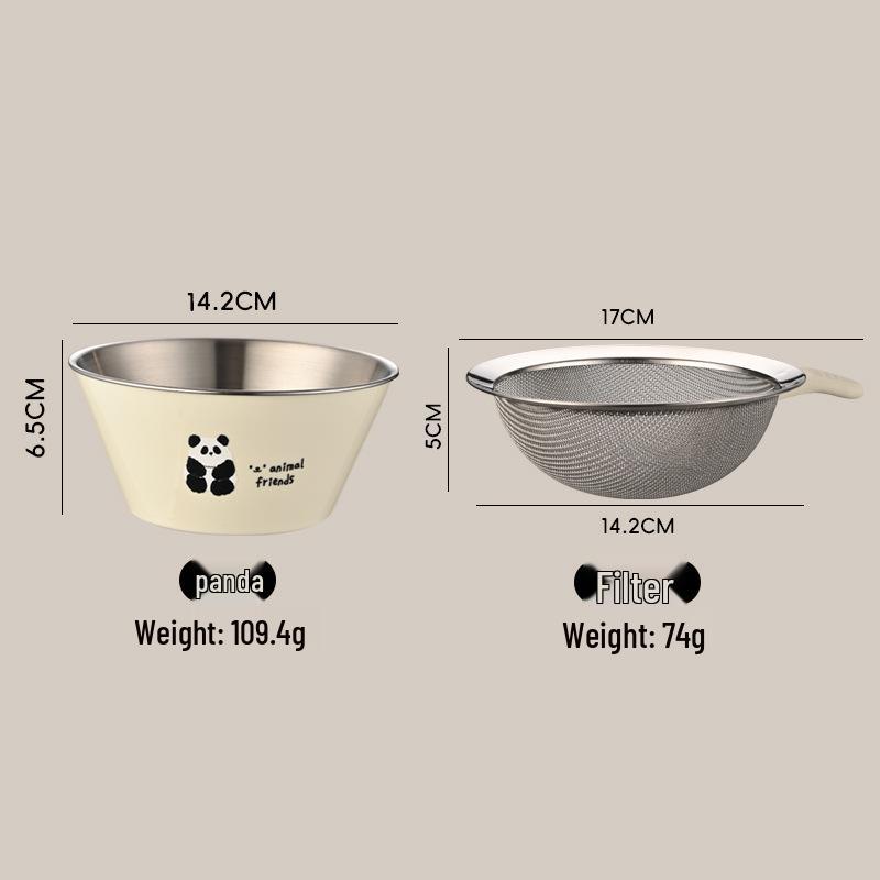 Stainless Steel Multifunctional Colander & Mixing Bowl