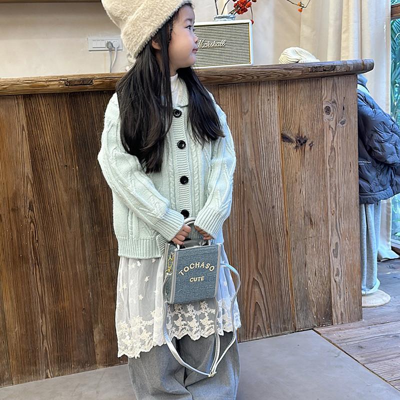 Fashionable Korean Style Kids Mini Shoulder Bag Breathable Pu Fabric For Children