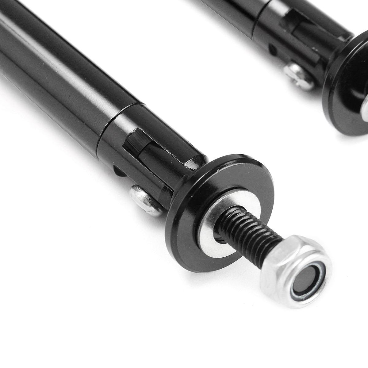 

2 универсальных регулируемых опорных перекладины для губ разделителя переднего и заднего бампера диаметром 200 мм чёрный