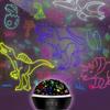 1pcs Black Dinosaur Night Light PVC Lamp Shade Night Lamp Dinosaur Projector Light for Kids  Kids