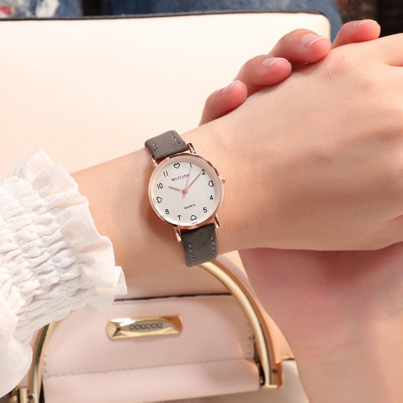 Simple Trendy Women'S Watches, Junior High School Girls, Girlfriends, Casual Fashion, Personality, Forest Women'S Watches