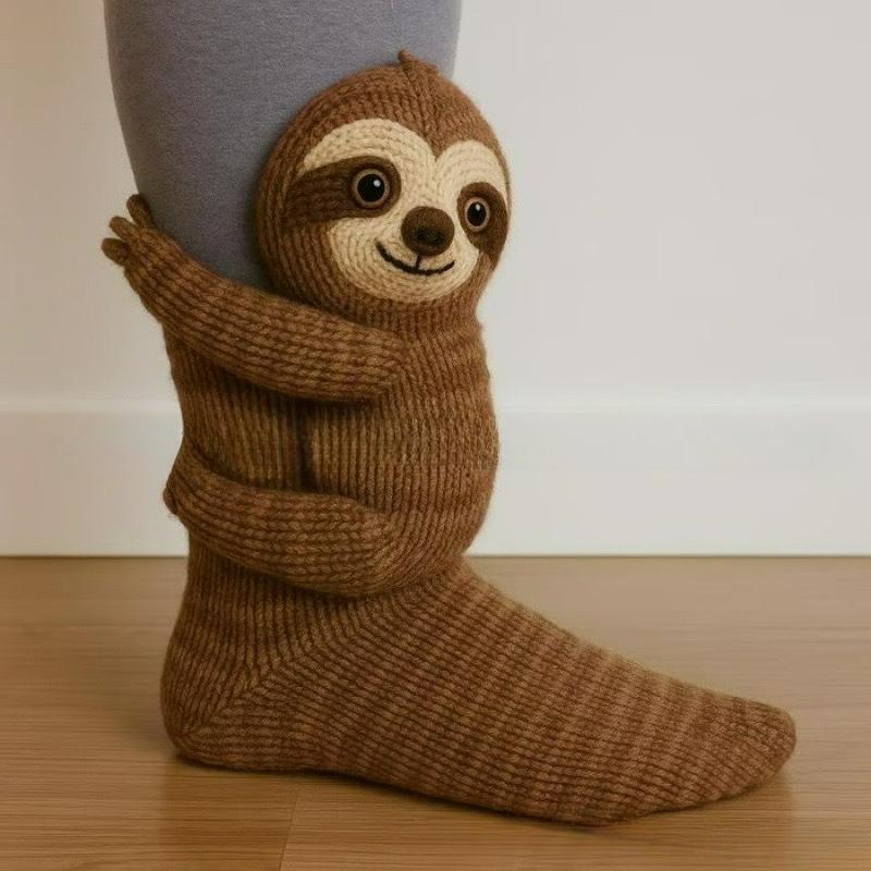 

2026 3D Knitted Animal Cute Socks Cozy Fuzzy Thick Warm Plush Kawaii Socks for Women Teens Kids Home Winter Party Sockings Gift One Size
