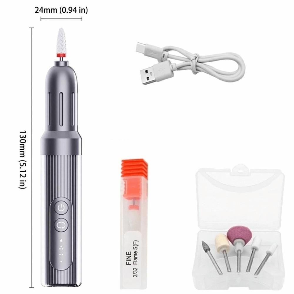 Portable Electric Nail Grinder durable Nail Polisher Nail Kit Nail Drill Machine Nail Art