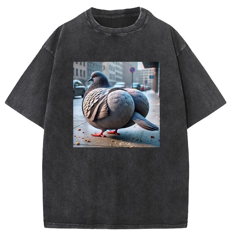 Livello Gyatt Meme Gen Z Piccione Maglietta Divertente Brainrot Piccione Uomo Donna Abbigliamento Grafica Kawaii Estetica Harajuku Moda