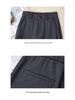 Lyocell Wool Women's High-Waist Slimming Black Harem Pants - Autumn 2025 Collection