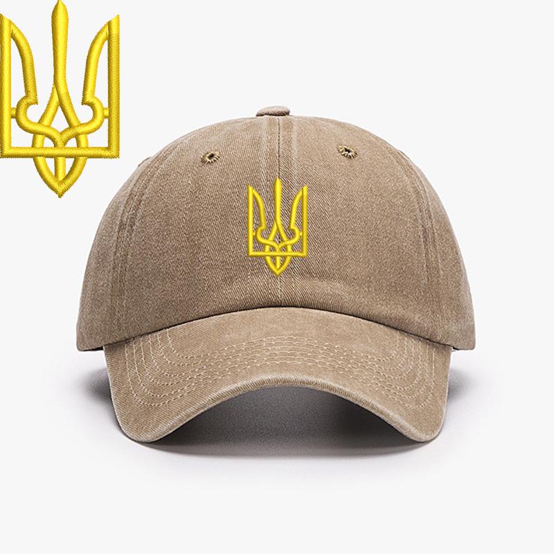Embroidery Ukraine Trident Symbol Spetsnaz Special Forces Men Baseball Caps Brass Buckle Dad Caps Snapback Adjustable