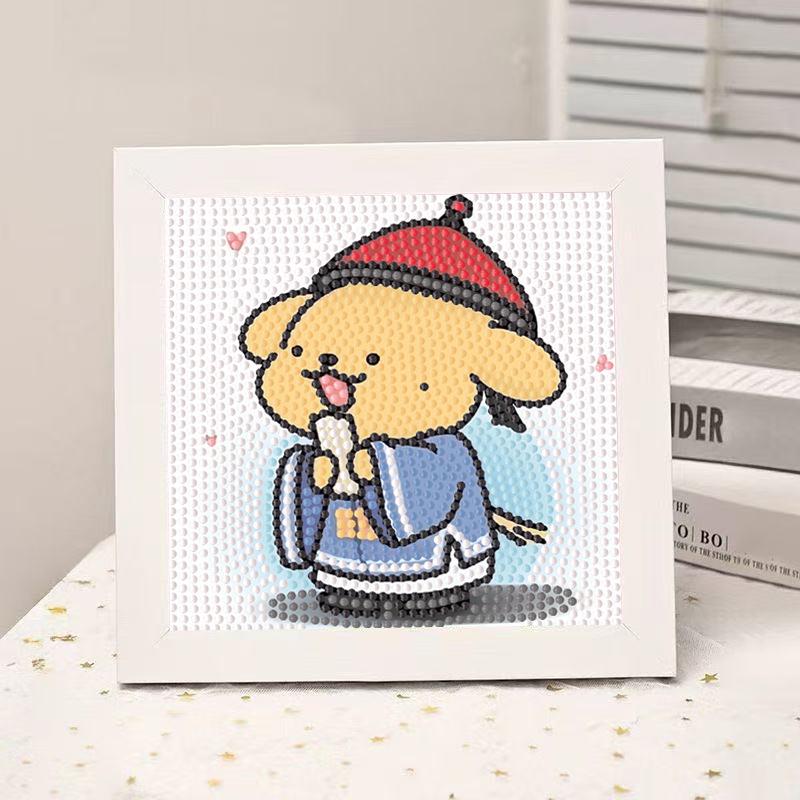 High-End Diamond Painting Diy Van Gogh Starry Sky Cat Creative Handmade Toy Table Decoration Diamond Painting With Frame