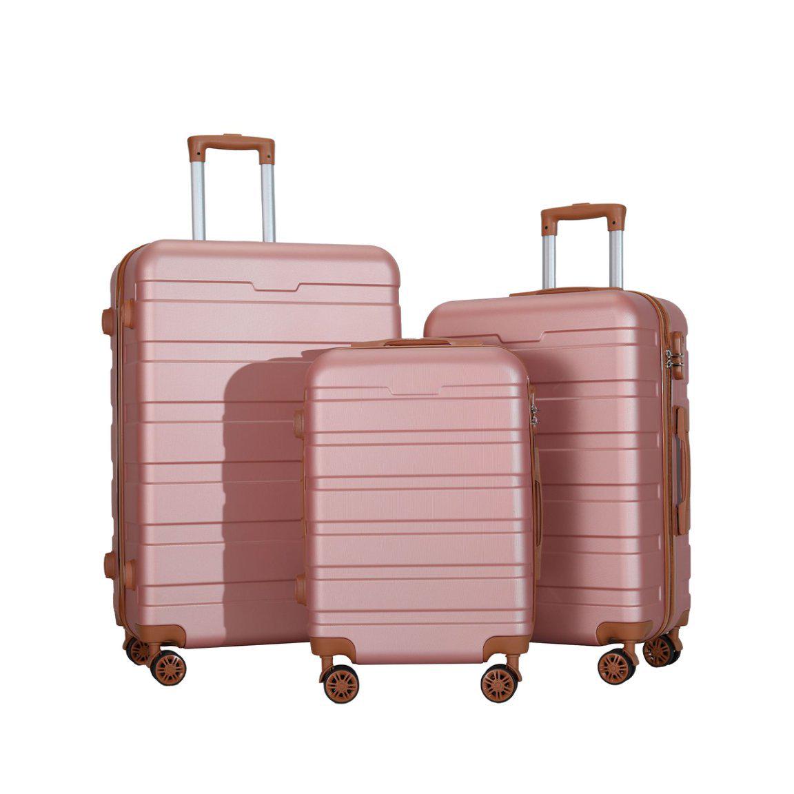

Прочный 20-дюймовый чемодан на колесиках большой вместимости с замком-паролем 12-inch розового золота