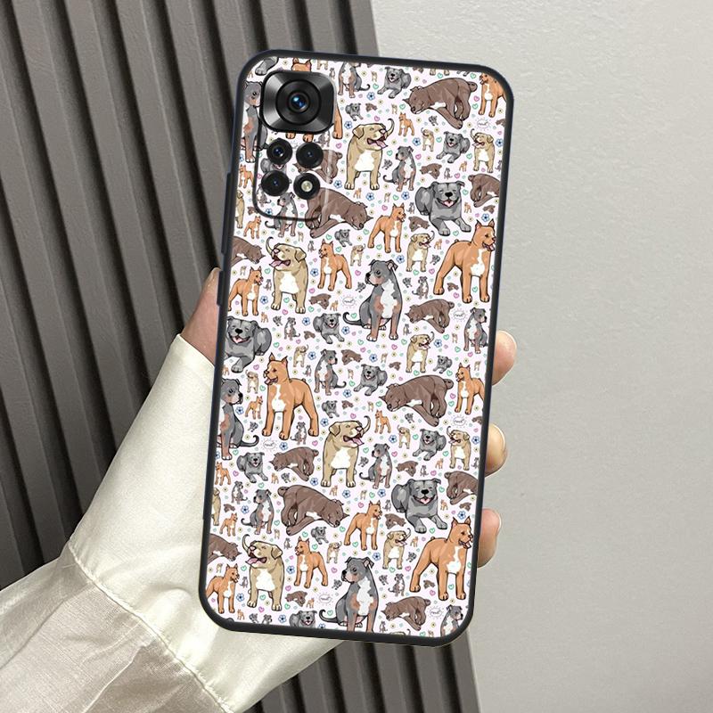 Pitbull Dog Case For Xiaomi Redmi Note 14 13 Pro 12 11 10 15 Pro Plus Redmi 14C 13C 15C 10C 12C 15 Funda