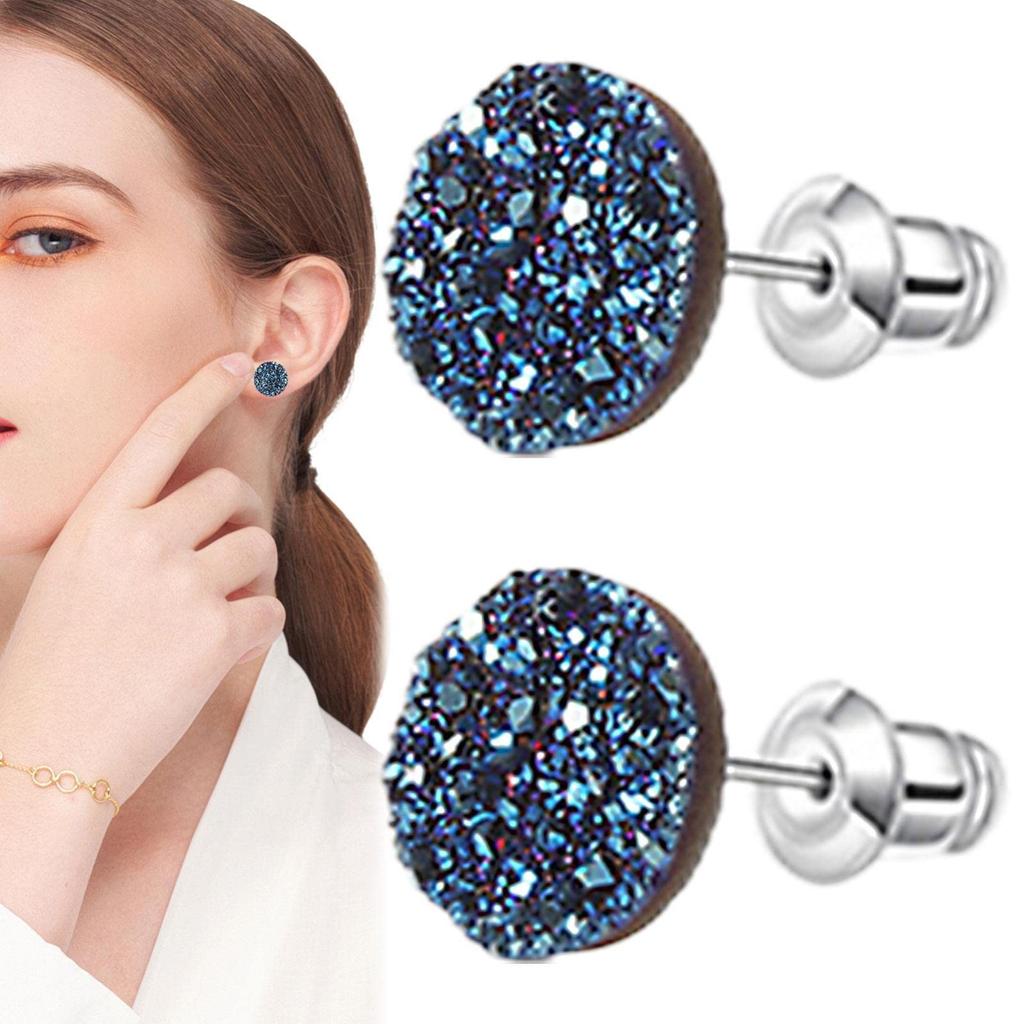 Magnetic Earrings Slimming Double-Sided Earrings Piercing Acupressures Earrings Crystal Random Style Earrings