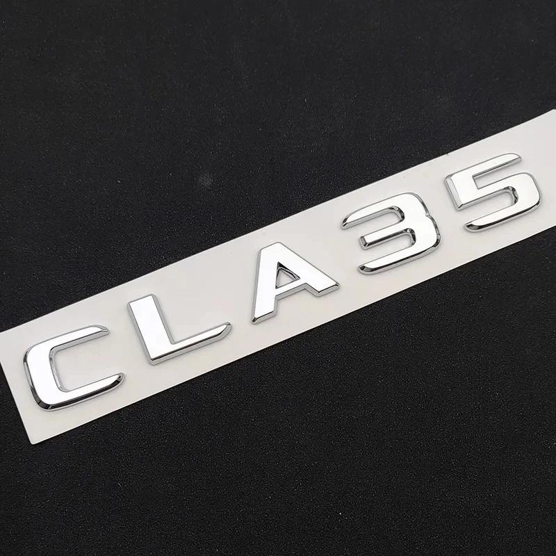 LWC1  3D ABS Car Letters For Mercedes CLA35 CLA45 AMG C117 W117 CLA45S C118 W118 Fender TURBO 4MATIC Emblem Logo Sticker Accessories