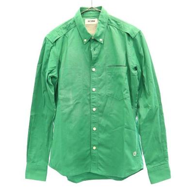 FACTOTUM Long Sleeve Button Down Shirt F Green Men's Used