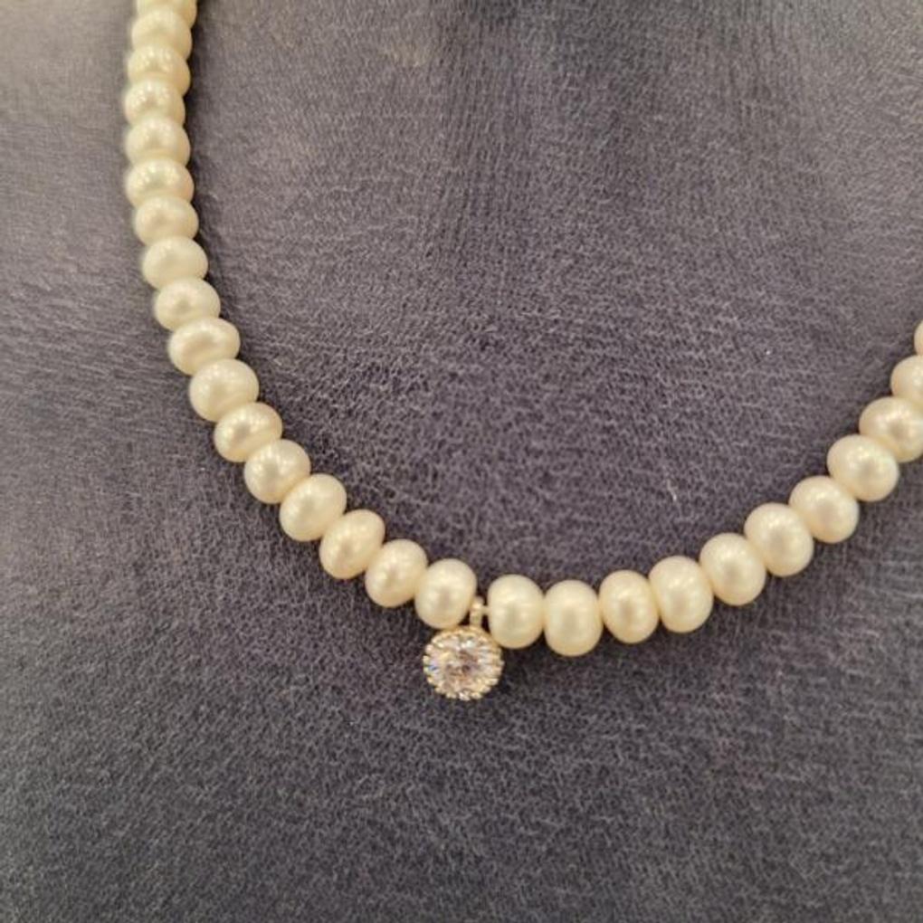 Atria One-Point Freshwater Pearl N Necklace MATNEJJ0002JJF