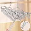Windproof Socks Drying Rack Stainless Steel Clothes Drying Hanger Laundry Hanger  Balcony