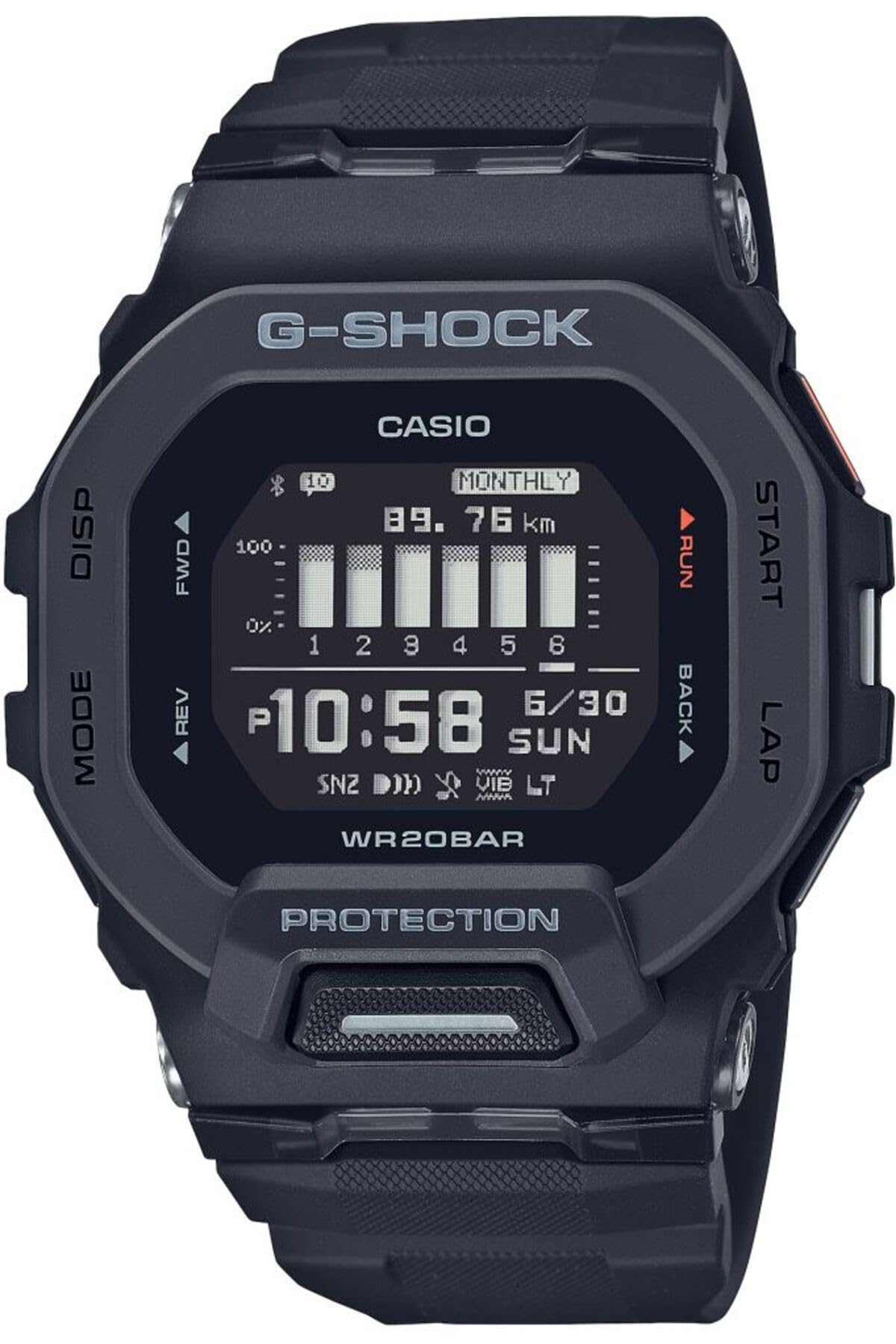 

Casio G-SHOCK G-Squad GBD-200 Series World Time Quartz Men s Watch GBD-200-1DR [Parallel Import]