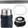 6pcs Replacement Rubber Gaskets Compatible for Thermos Stainless King 16 & 24 Ounce Food Jar, Silicone Seal Ring Seal Parts O-Ring Compatible for