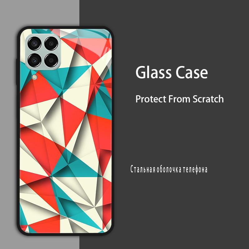 M53 5G Case For Samsung Galaxy M53 Case for Samsung M33 Tmepered Glass Case Fundas For Galaxy M23 A12 M12 A22 5G F23 Phone Cases