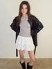 Etmont Texture Tiered Mini Skirt, White
