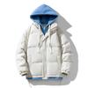 Winter new bread clothes men's thickened cotton-padded clothes loose flow fake two-piece hooded cotton-padded clothes jacket cotton-padded jacket