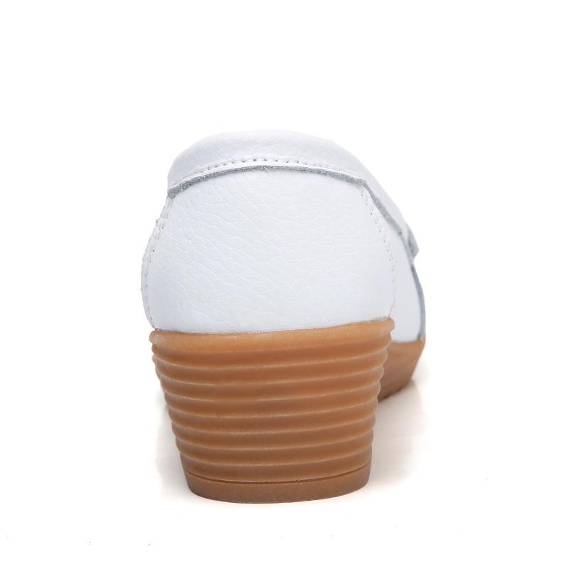 Autumn mother shoes medium old wedge heel women's shoes casual fashion wedge heel women's single shoes