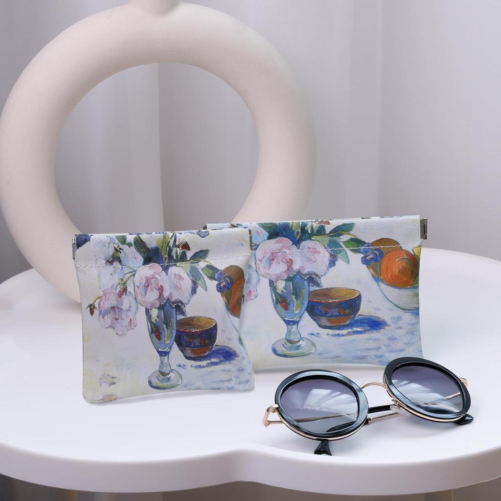 NEOVIVA Makeup Set of 2 Small Mini Cute Cosmetic Everyday Business Storage Pouch, Pouches, Women's Pouch, Wallet, Use, Trip, Travel, Lightweight,