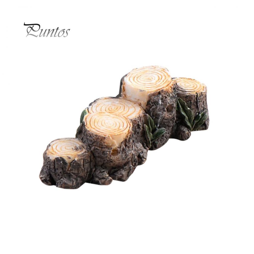 Miniature Resin Stump Micro Landscape Fairy Garden Mini Ornament Dollhouse Decor