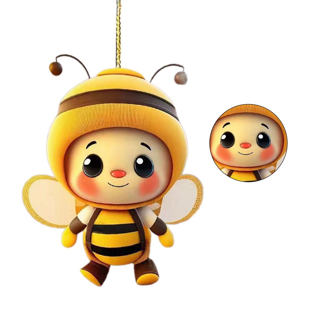 Rückspiegel-Zubehör, Acryl-Bienen-Autospiegel, hängender Dekor-Anhänger für Frauen und Männer, Automobil-Innendekoration