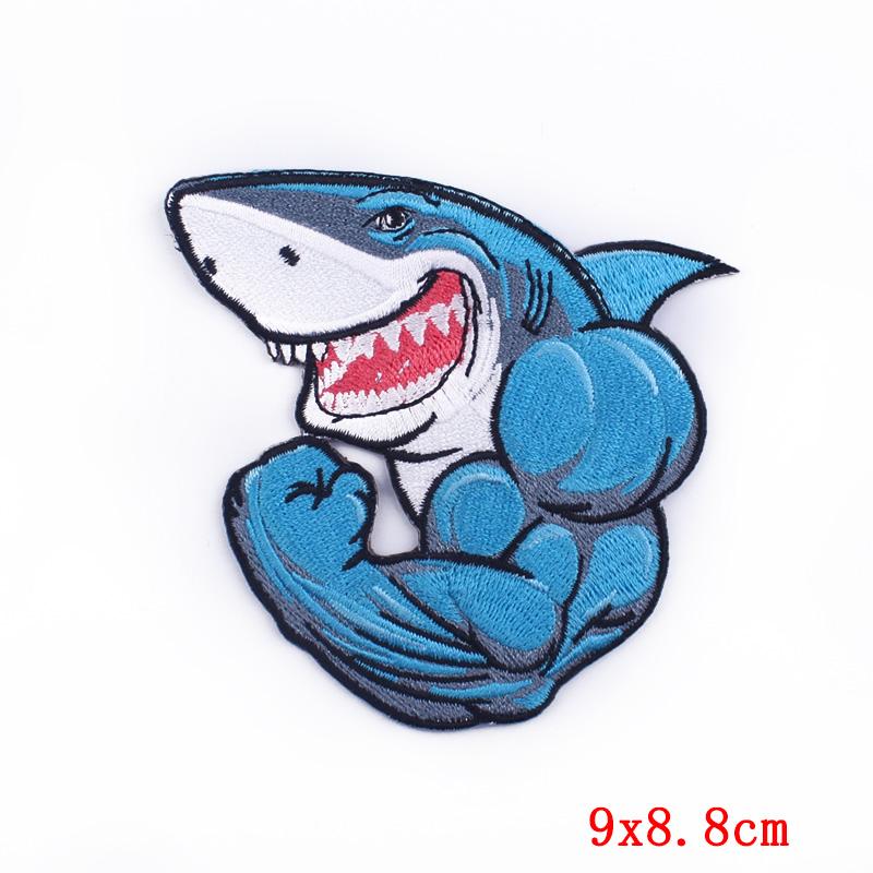 Punk Heart Embroidery Patch Iron On Patches For Clothing Thermoadhesive Patches On Clothes Waves Applique/Patches On Clothes
