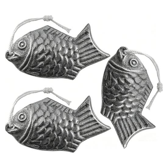 Cast Iron Fish for Cooking Natural Iron Supplement for Soups Stews Curries Reusable Rust-Proof Traditional Kitchen Tool for Enriching Food with Iron