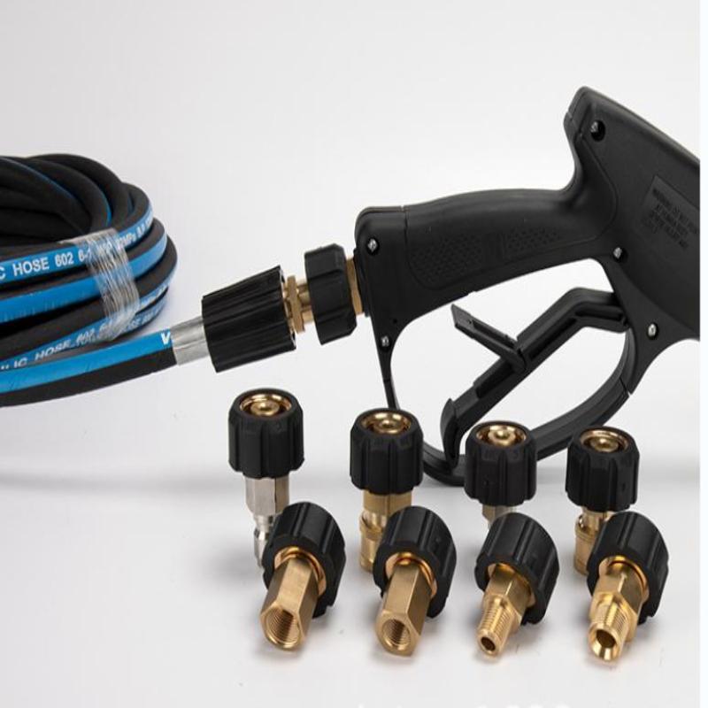 1Pcs Spray Sprinkler Quick Connector, Quick Release M22-14Mm/15Mm To 3/8 And 1/4 Inch Pressure Washer Adapter,