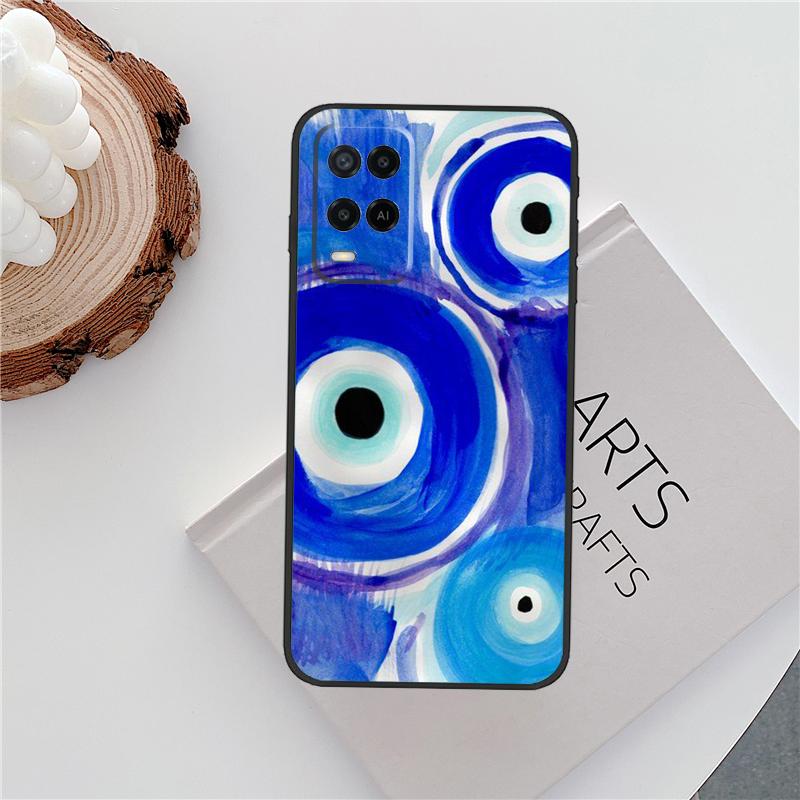 Nazar Boncuğu Evil Eye Case For Oppo A15 A80 A60 A40 A94 A54 A98 A78 A18 A38 A58 A16 A76 A96 A17 A77 A74 A57S Cover