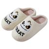 Fashion New Halloween Cute Cartoon Pumpkin Warm Furry Cotton Slippers Fashion Soft Sole Couples Home Indoor Cotton Shoes