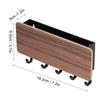 Wandmontierter Schlüsselhalter für die Eingangshalle ohne Stanzhaken. Multifunktionaler Holz-Schuttlagerständer hinter der Tür