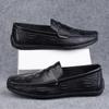 All-match Comfy Loafers Lightweight Mens Driving Shoes New Design Male Slip On Flats Soft Leather Casual Shoes Wedding Moccasins