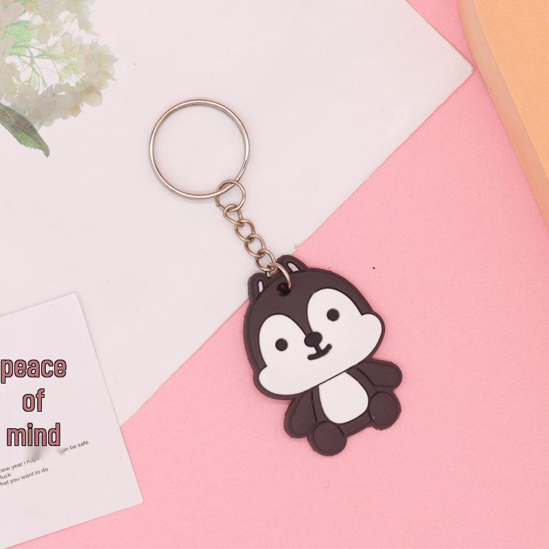 Cartoon Silicone Keychain Keyring - Soft PVC Rubber Key Hanger
