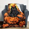 1pc Halloween Cat Blanket Lightweight Blanket Throw Blanket For Sofa, Bed, Travel, Camping, Livingroom, Office, Couch, Chair Yy251010020