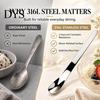 Small Metal Serving Spoon 304 Stainless Steel Ice Cream Spoon, Multi-Purpose Dessert Scraper Ergonomic Kitchen Tableware for Yogurt Jam Oatmeal,