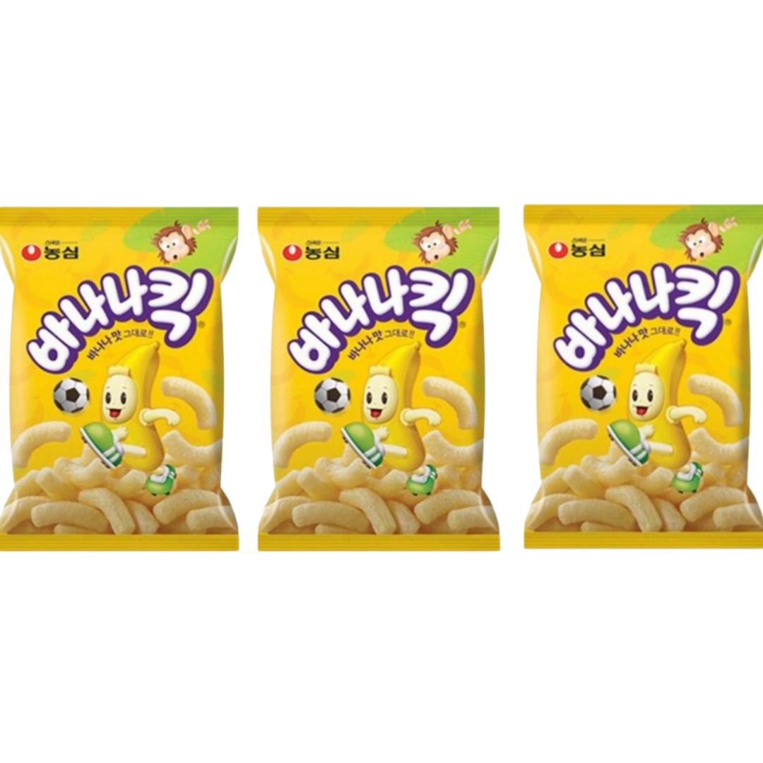 

Дженни пик / корейская еда / Nongshim Banana Kick 75 г / Melon Kick 60 г banana Kick x3