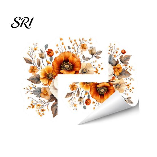 Easy Install Switch Decal Flower Lamp Sticker Removable Self-Adhesive Floral Wall Peel And Versatile Stick Decorative Socket Surround Decals