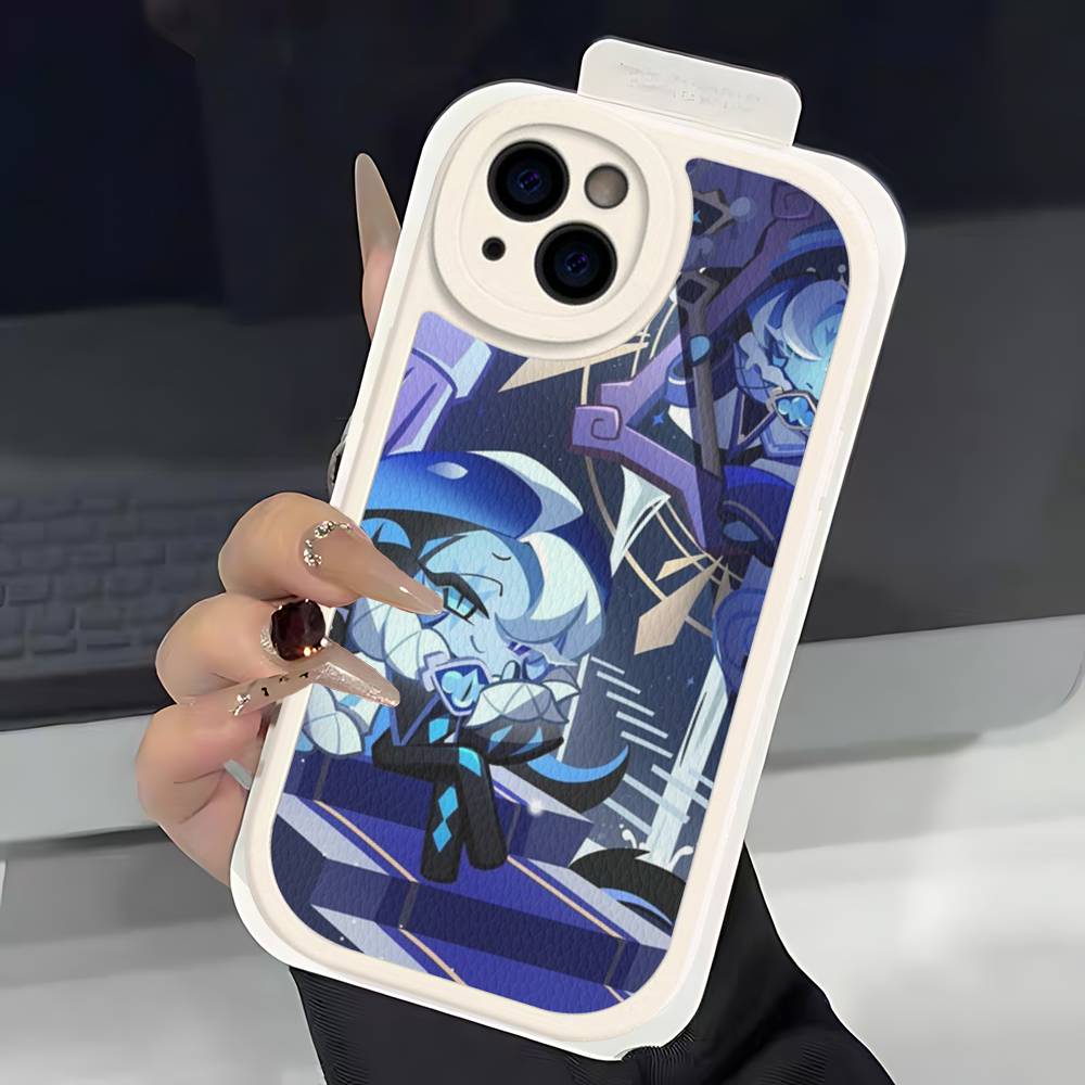 Mobile Game C-Cookie Run Kingdom Phone Case For IPhone 16 15 14 13 12 11 Pro Max Plus Soft Leather Cover