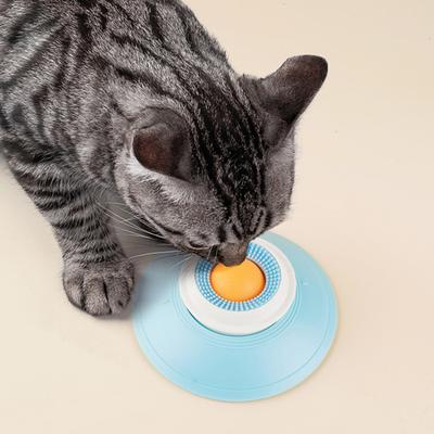 2 Pezzi Ciotole da Leccare per Cani Divertente Alimentatore Lento Giocattolo Interattivo Ciotola da Leccare per Animali Domestici Dispenser di Cibo Semi-liquido Liquido con Sfera Rotante per Cani e Gatti