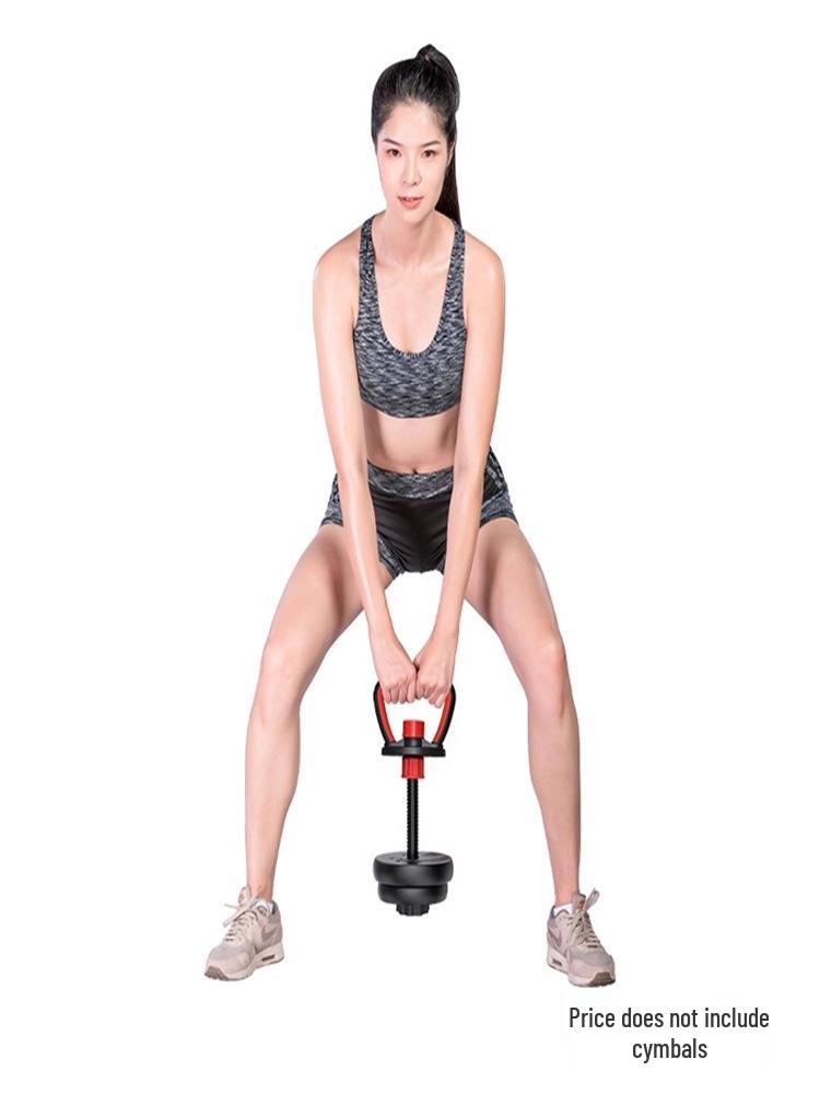 Environmentally Friendly Adjustable Kettlebell Handle with Rubberized Grip for Dumbbells and Push-Ups